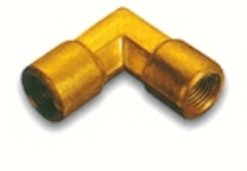 brass adapter 90 degree tubes with double female threads P-97