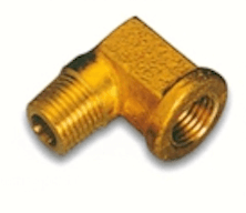 brass adapter 90 degree tubes with female_male threads P-102