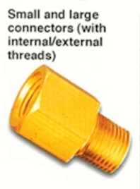 small and large connectors